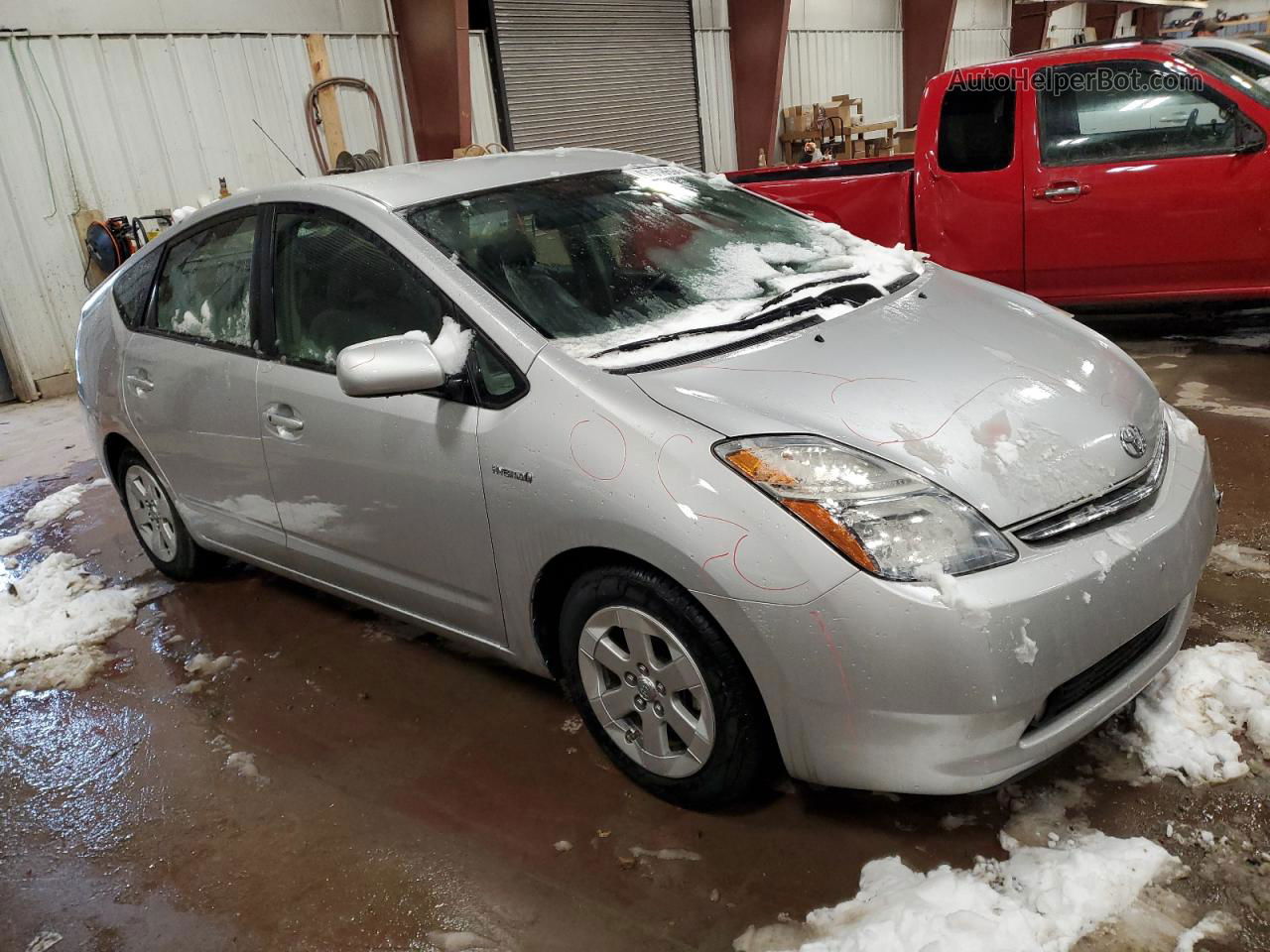 2008 Toyota Prius  Silver vin: JTDKB20U087793448