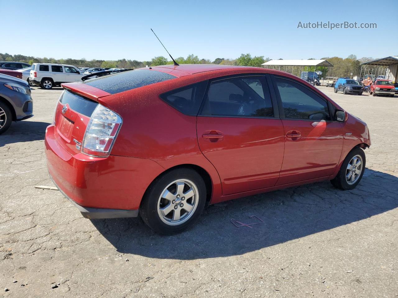 2008 Toyota Prius  Red vin: JTDKB20U187815263