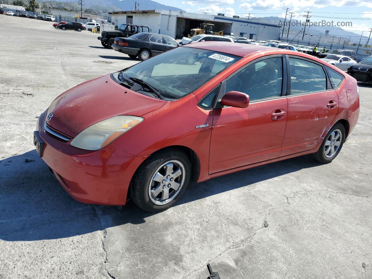 2007 Toyota Prius  Red vin: JTDKB20U273236143