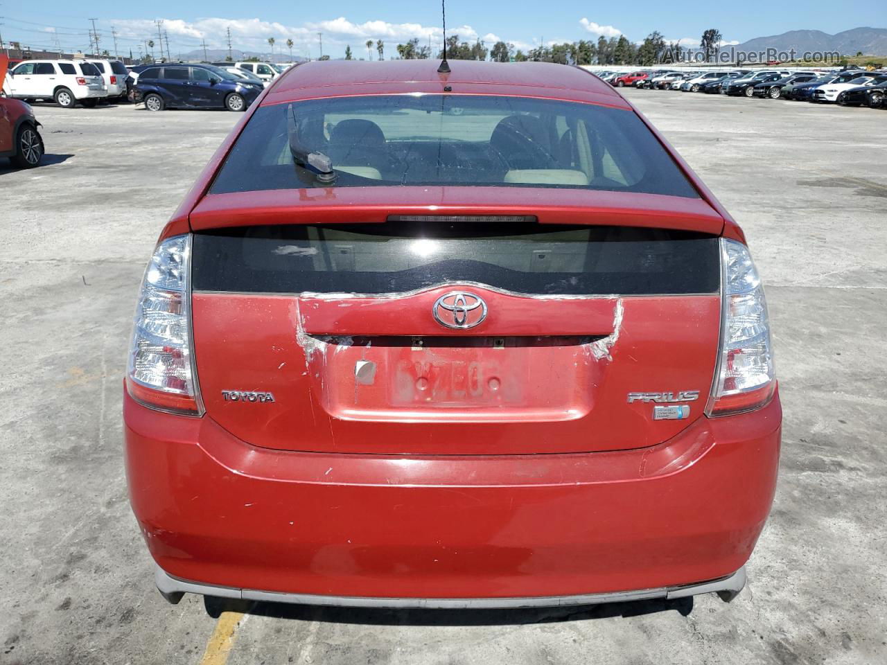 2007 Toyota Prius  Red vin: JTDKB20U273236143