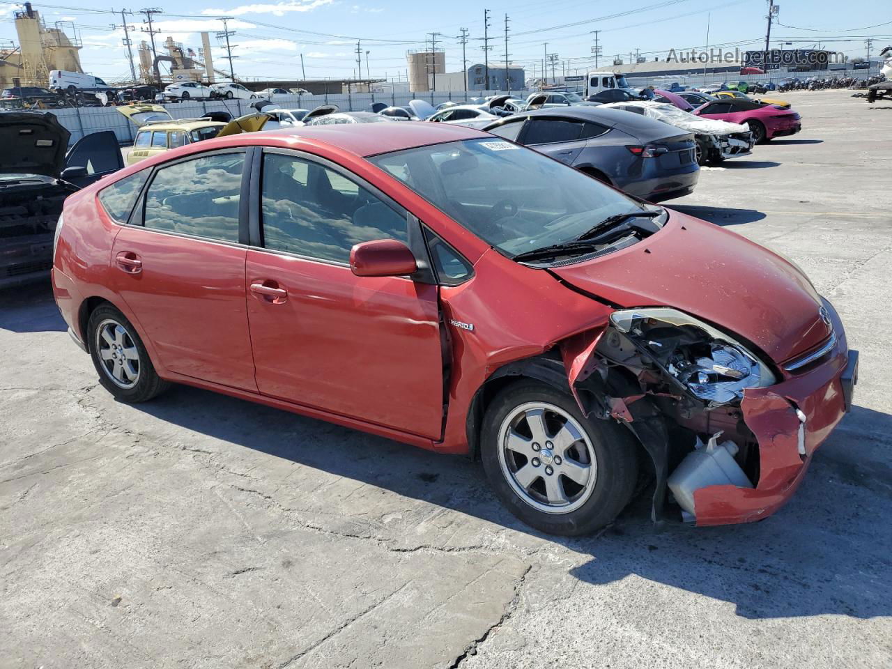 2007 Toyota Prius  Red vin: JTDKB20U273236143