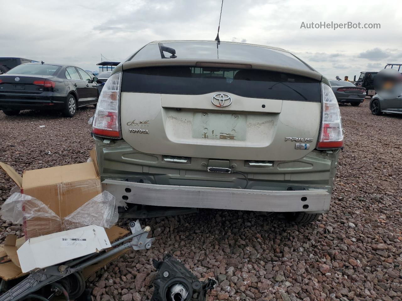 2007 Toyota Prius  Серебряный vin: JTDKB20U273287366