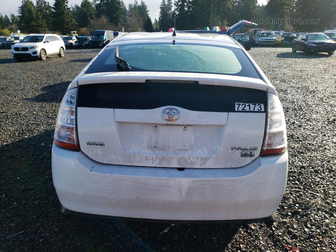 2007 Toyota Prius  White vin: JTDKB20U277086009