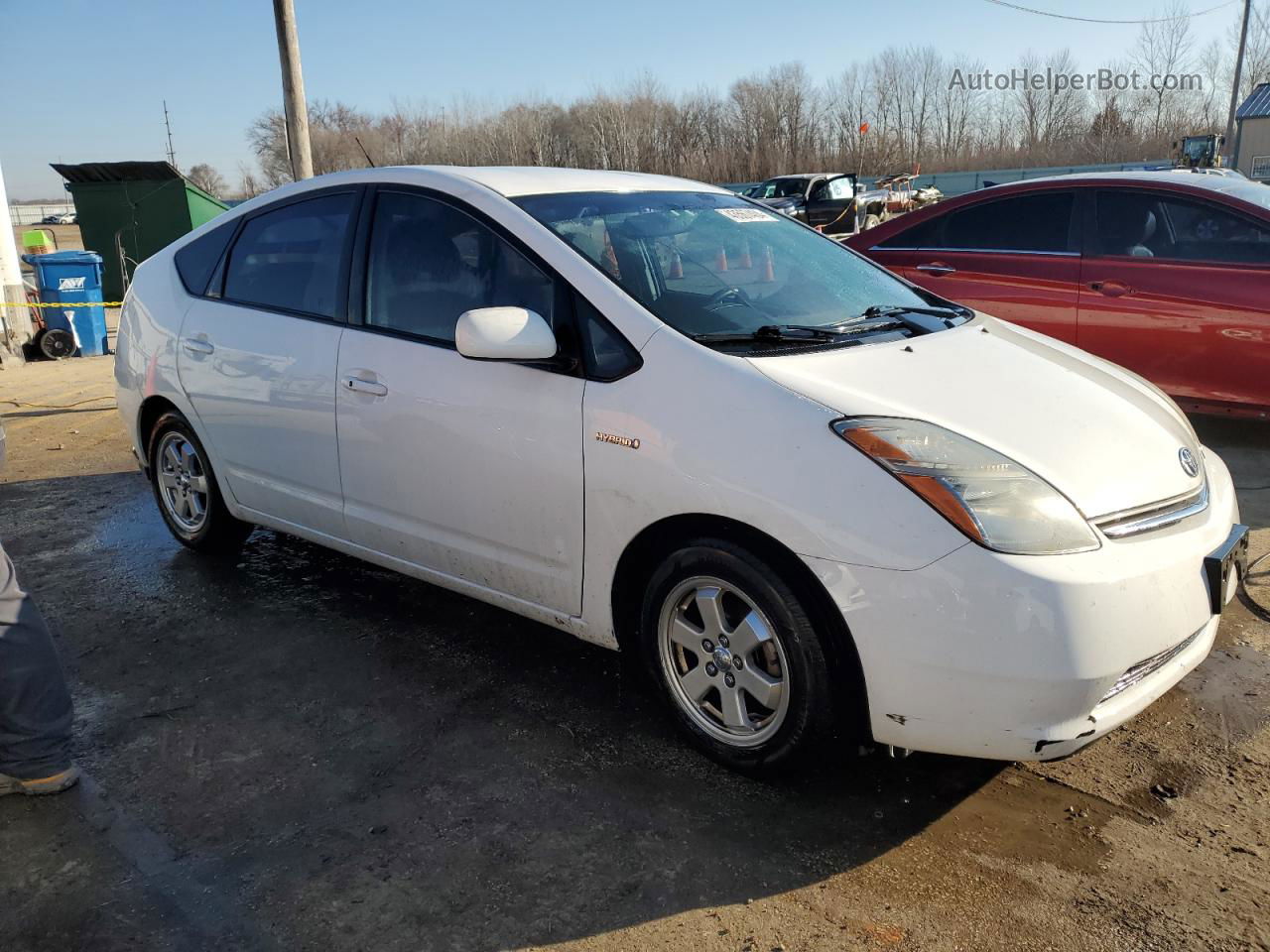 2008 Toyota Prius  White vin: JTDKB20U283307097