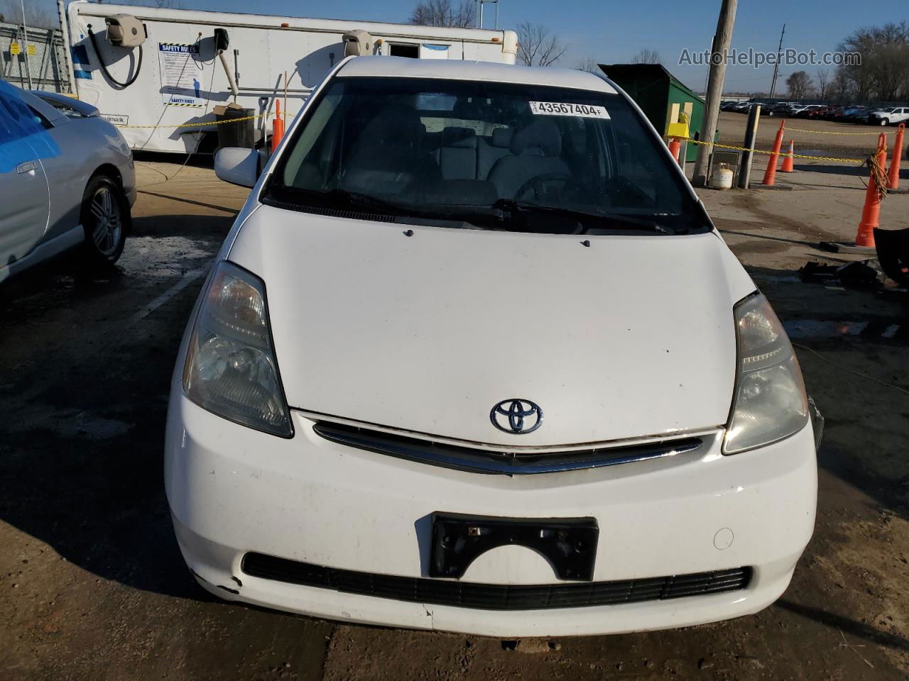 2008 Toyota Prius  White vin: JTDKB20U283307097