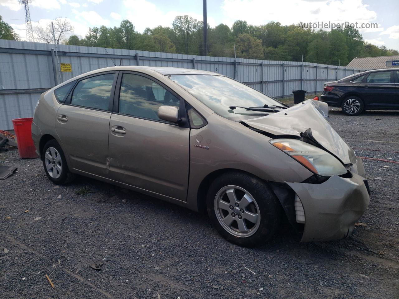 2007 Toyota Prius  Beige vin: JTDKB20U377599091