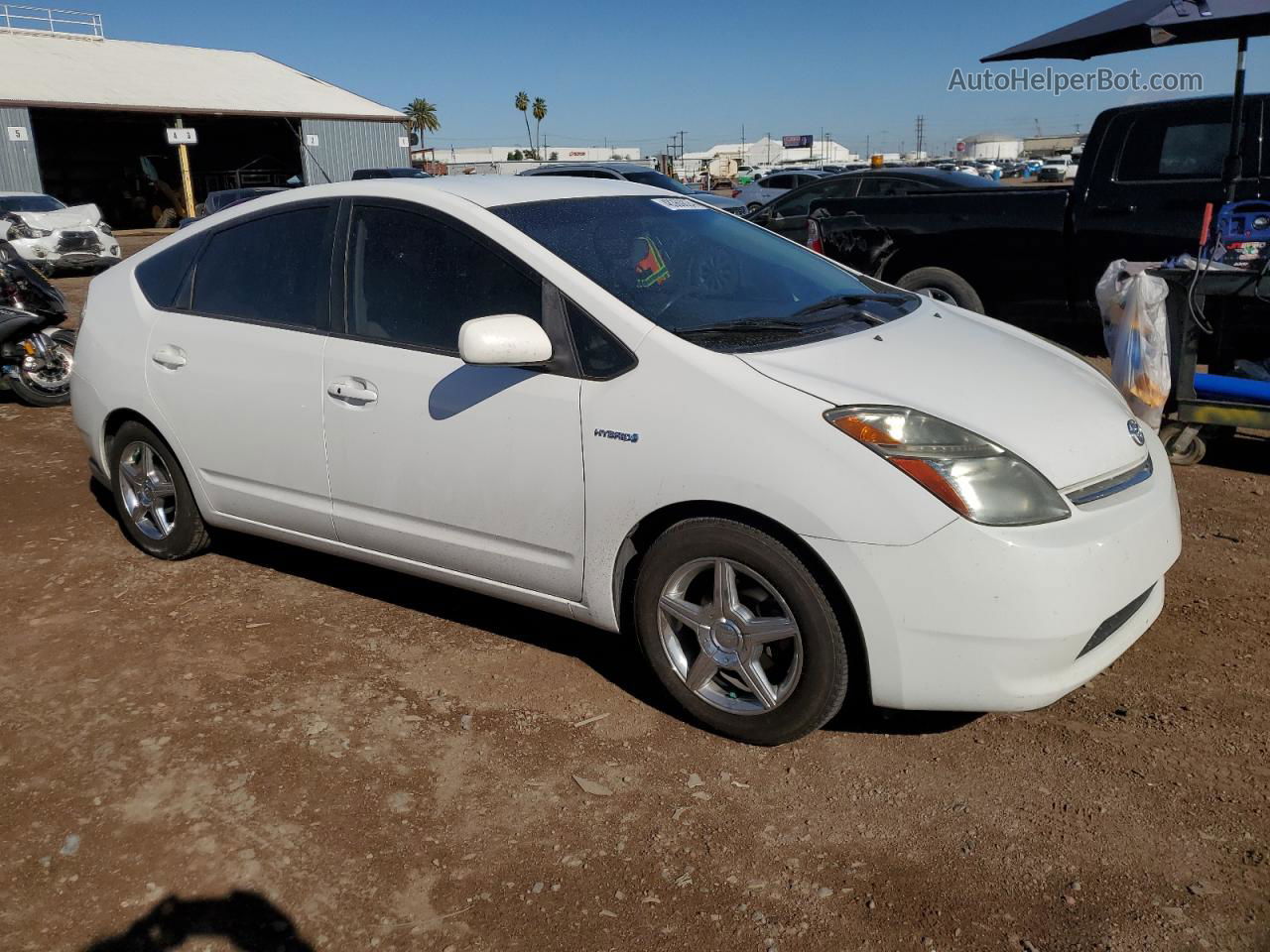 2008 Toyota Prius  White vin: JTDKB20U383446476