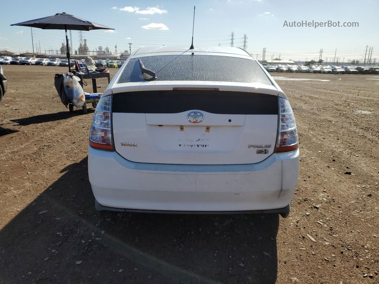 2008 Toyota Prius  White vin: JTDKB20U383446476