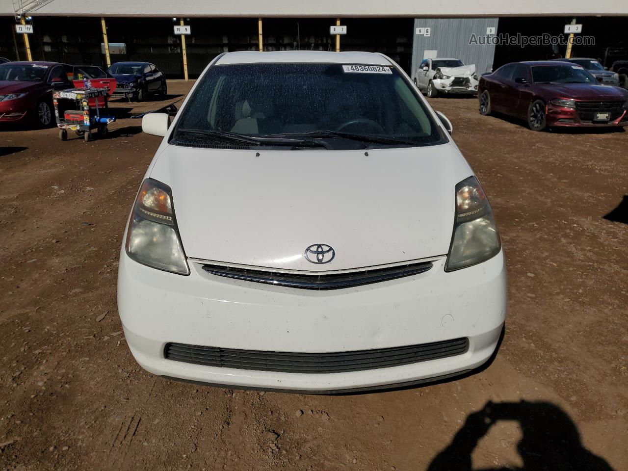 2008 Toyota Prius  White vin: JTDKB20U383446476