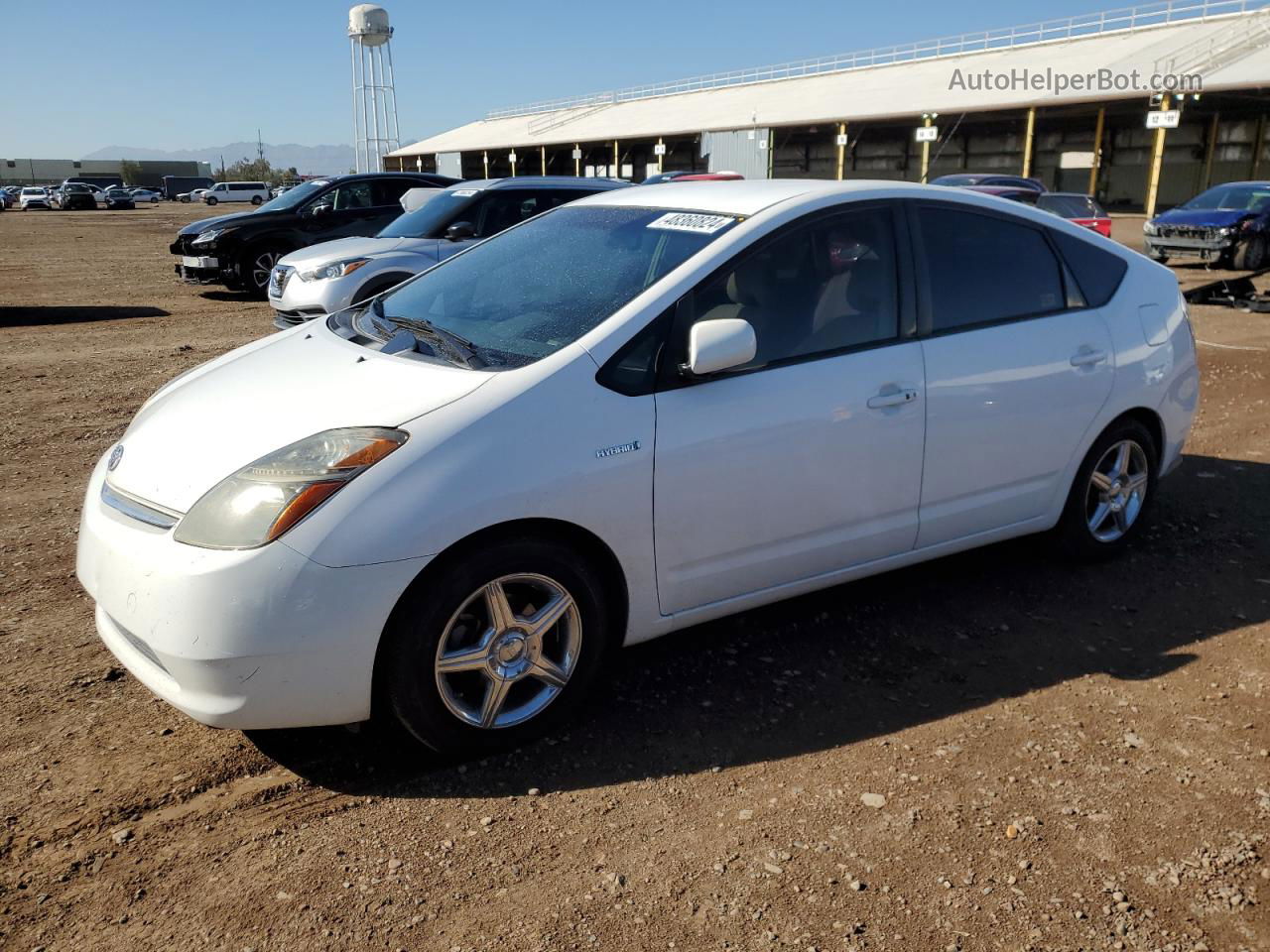 2008 Toyota Prius  White vin: JTDKB20U383446476