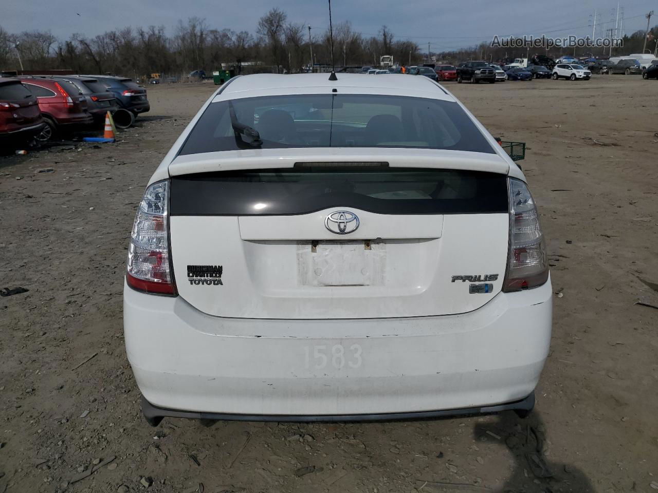 2008 Toyota Prius  White vin: JTDKB20U387698303