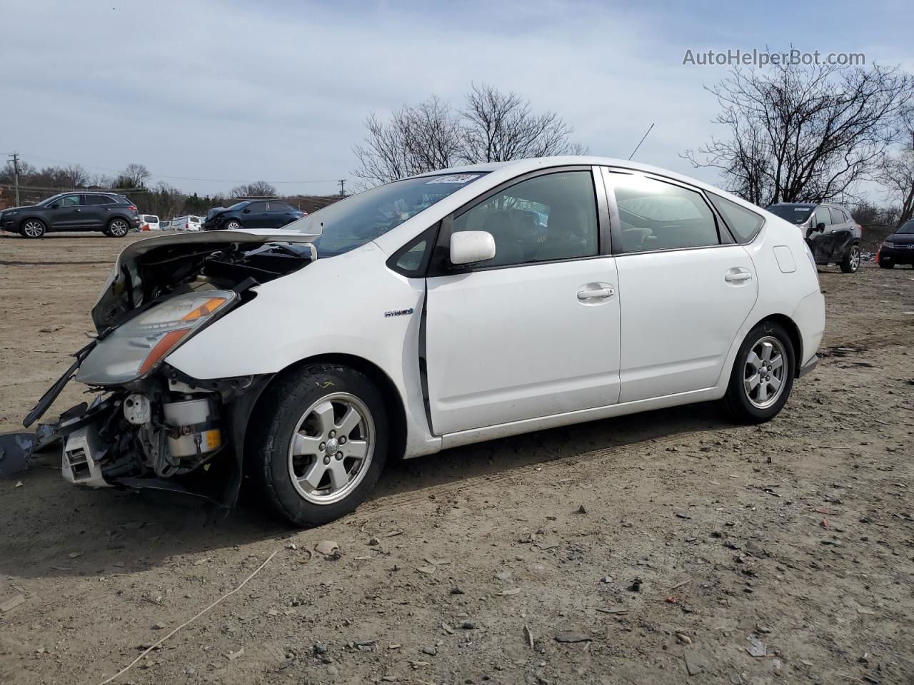 2008 Toyota Prius  White vin: JTDKB20U387698303