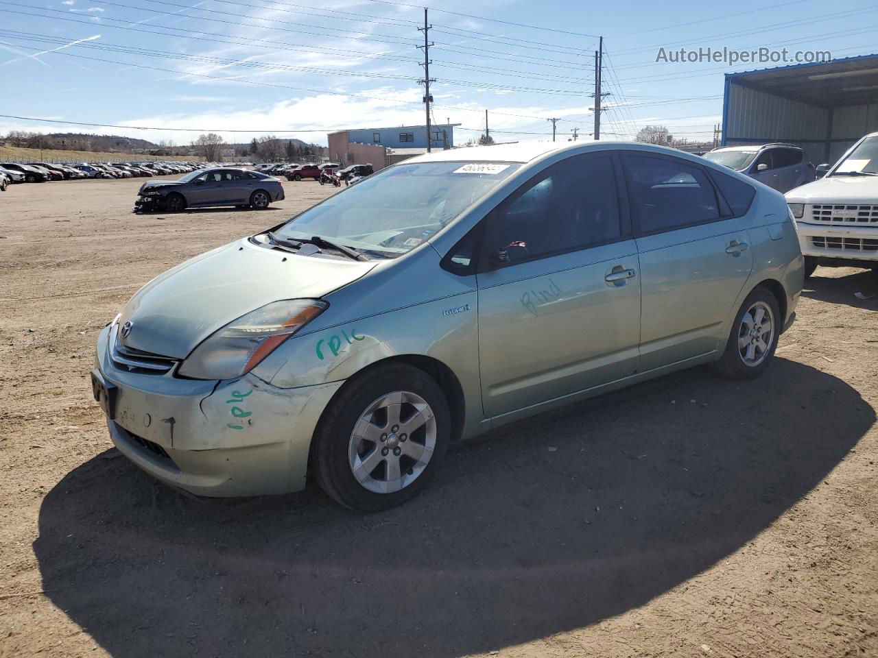 2008 Toyota Prius  Green vin: JTDKB20U387785442