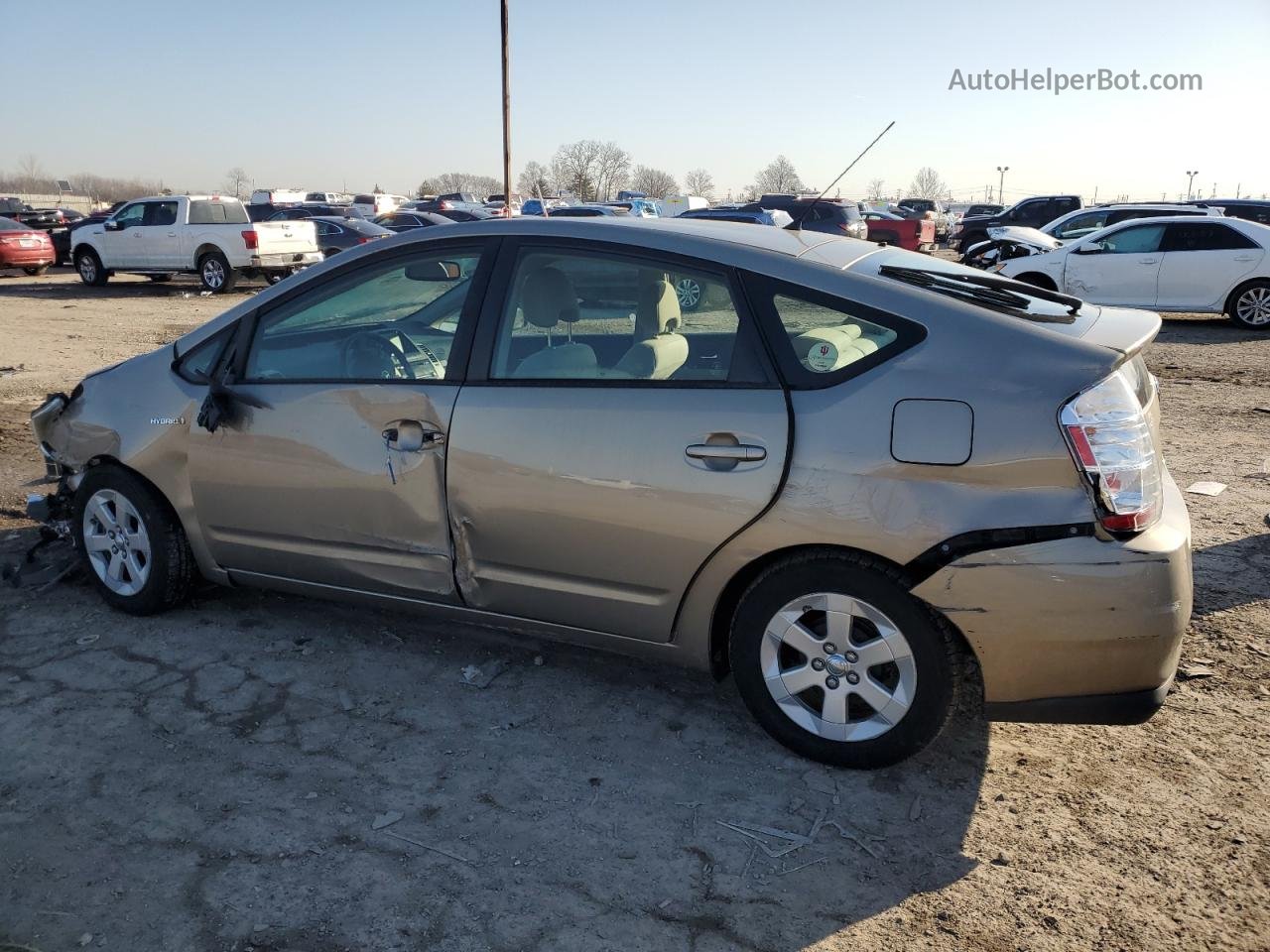 2007 Toyota Prius  Gold vin: JTDKB20U473245278