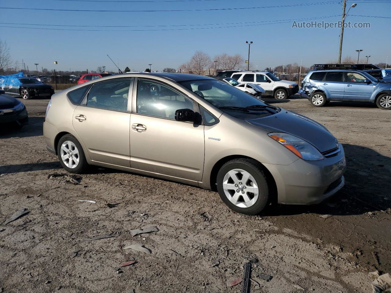 2007 Toyota Prius  Gold vin: JTDKB20U473245278