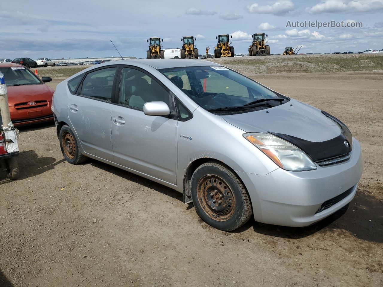 2007 Toyota Prius  Silver vin: JTDKB20U477683002