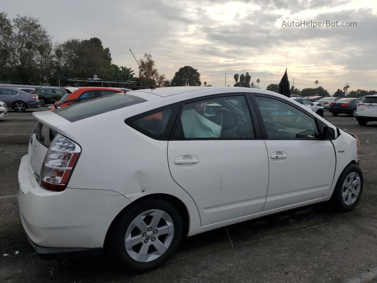 2008 Toyota Prius  Белый vin: JTDKB20U483306226