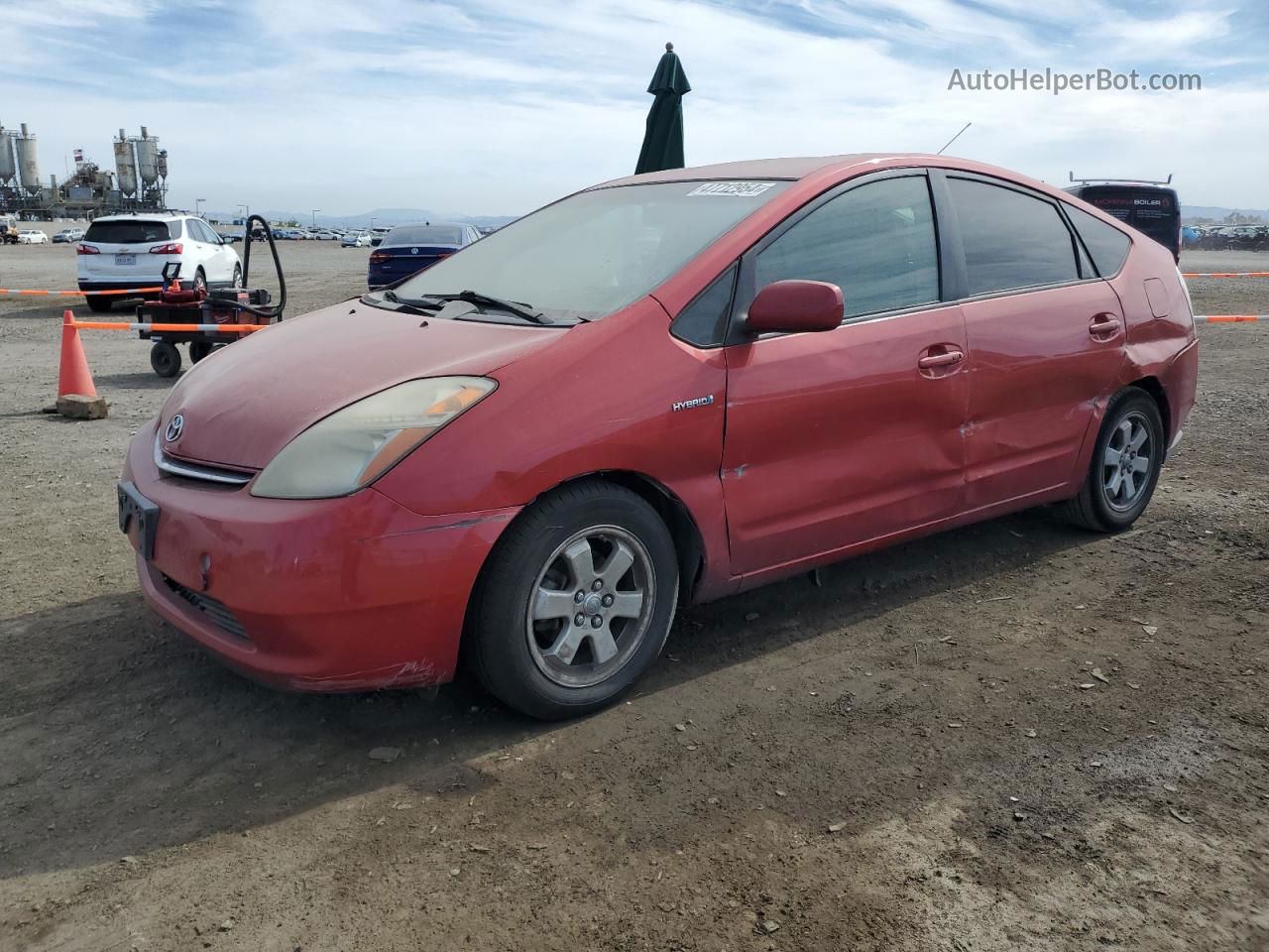 2008 Toyota Prius  Red vin: JTDKB20U487804614