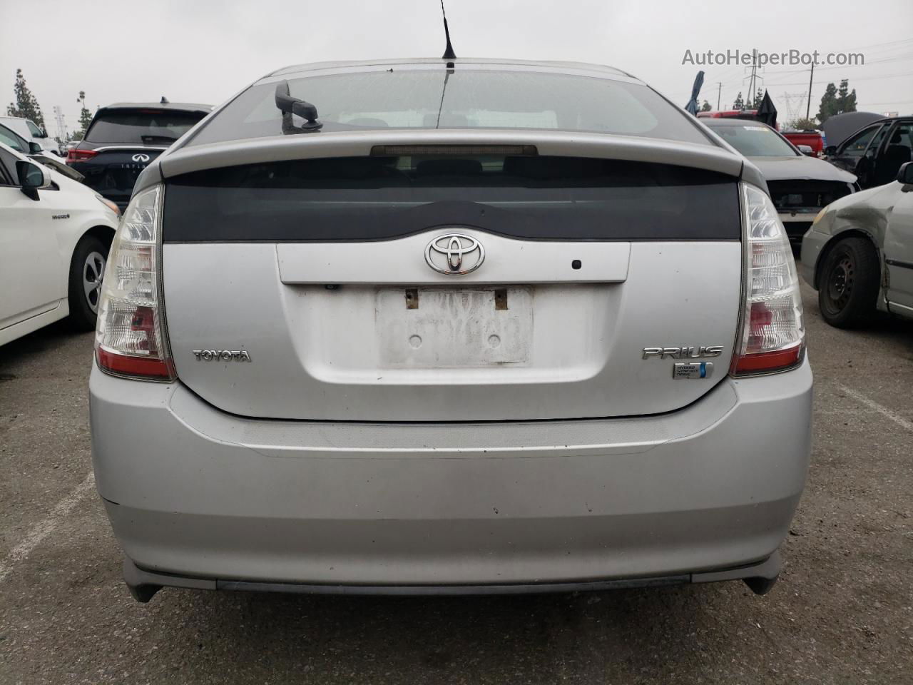 2008 Toyota Prius  Silver vin: JTDKB20U587781814