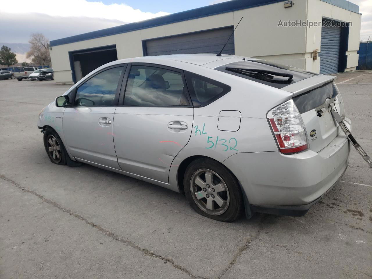 2007 Toyota Prius  Серебряный vin: JTDKB20U677552654