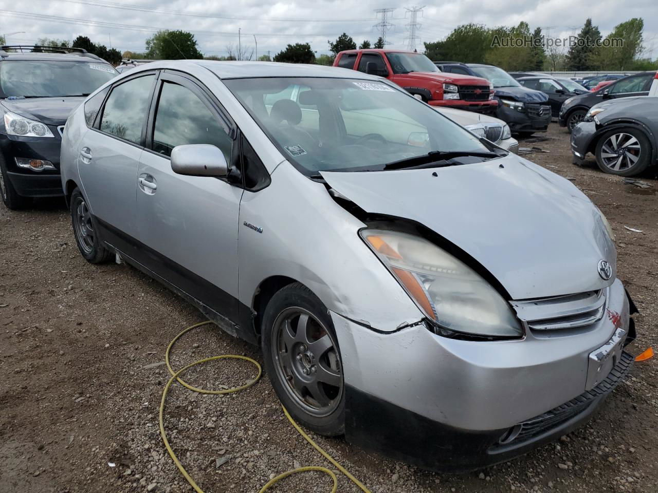 2007 Toyota Prius  Серебряный vin: JTDKB20U677618314