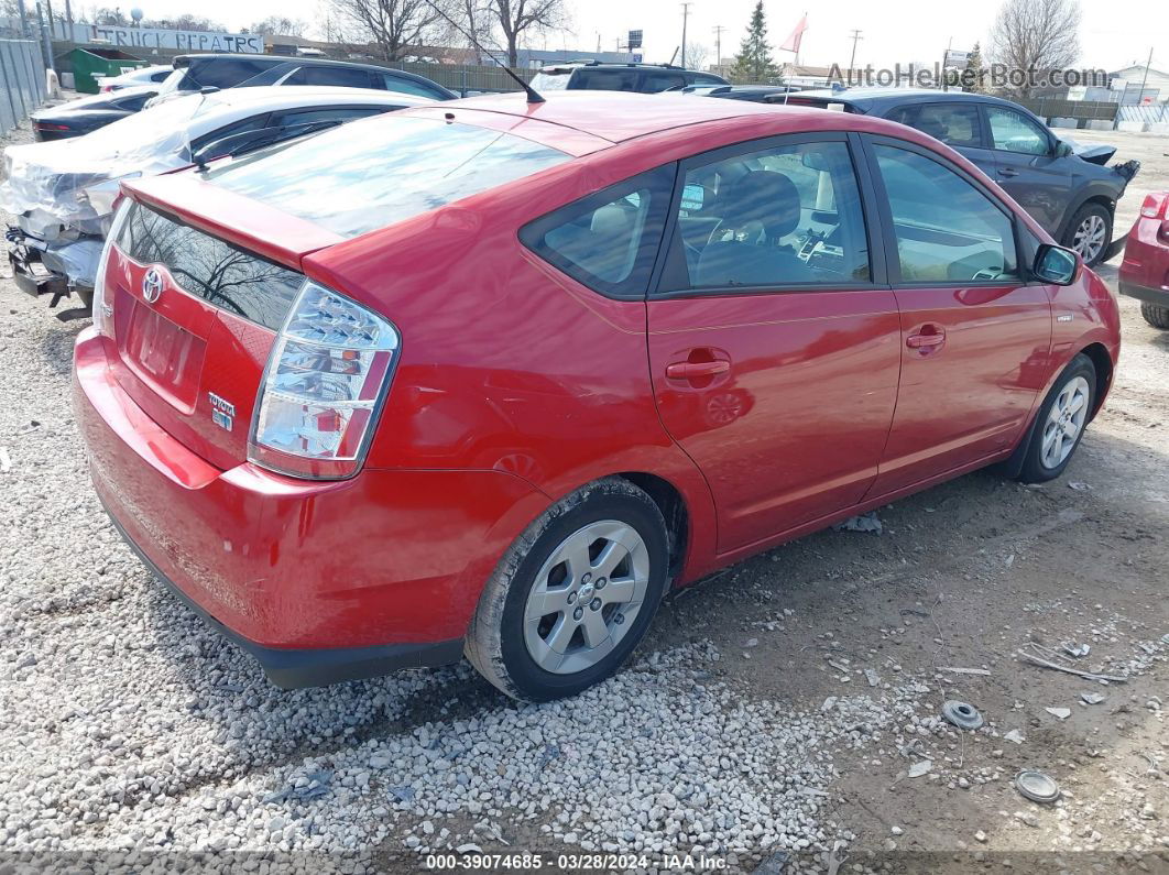 2008 Toyota Prius   Red vin: JTDKB20U683448979