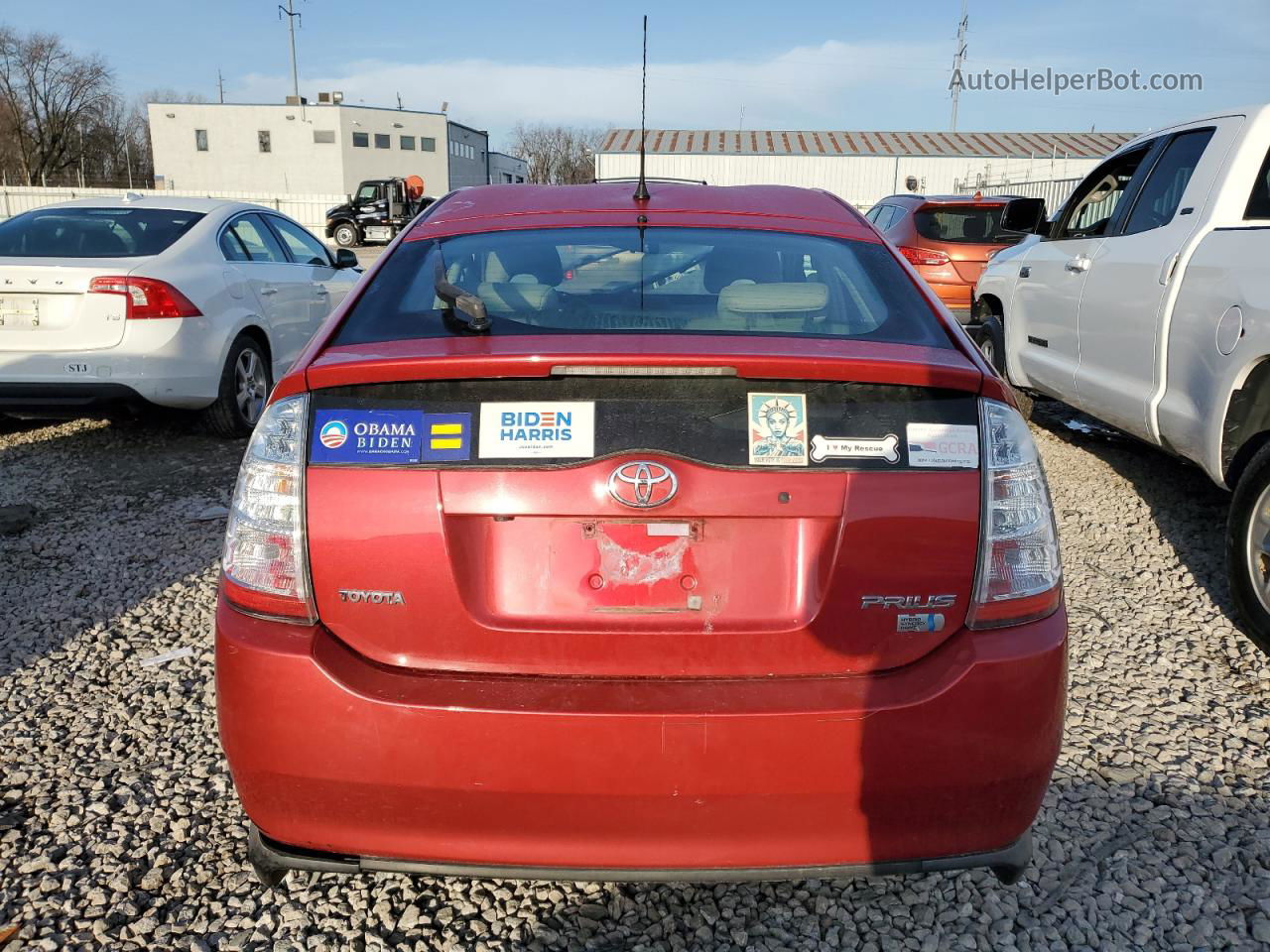 2008 Toyota Prius  Red vin: JTDKB20U683456600