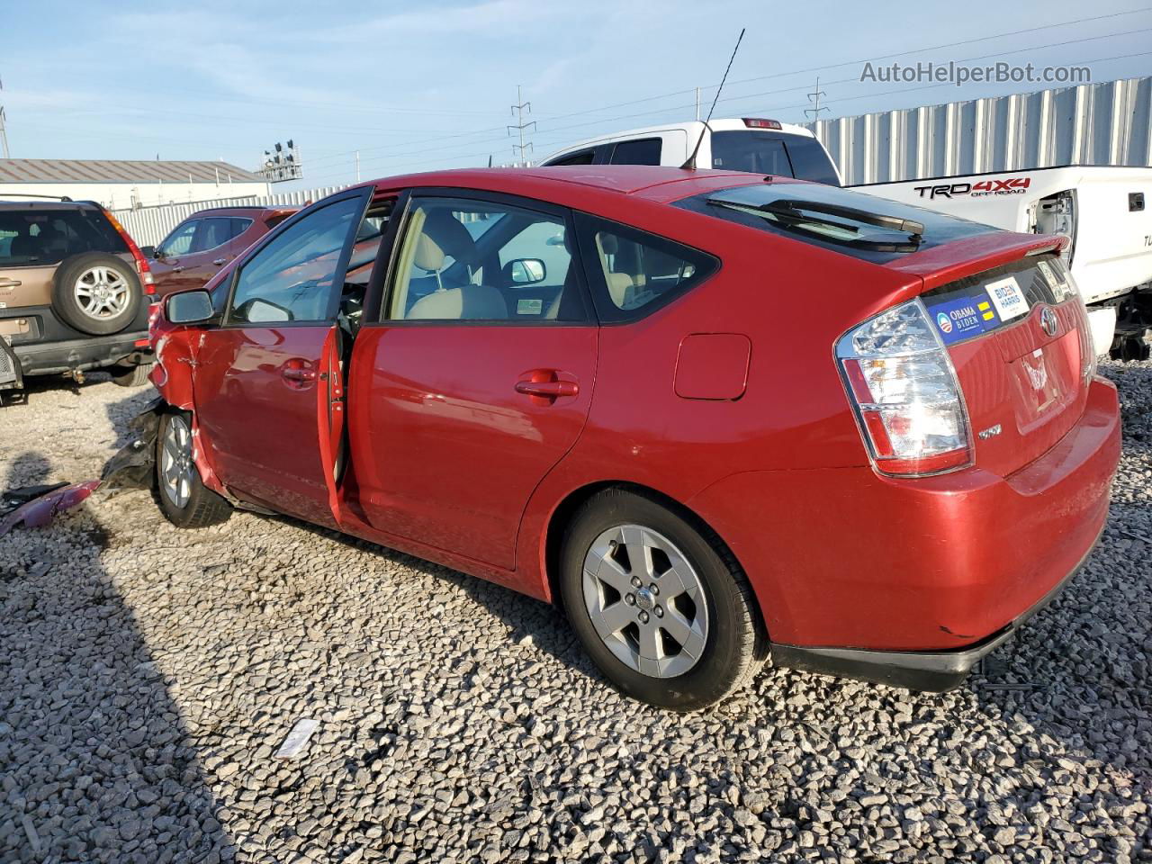 2008 Toyota Prius  Red vin: JTDKB20U683456600