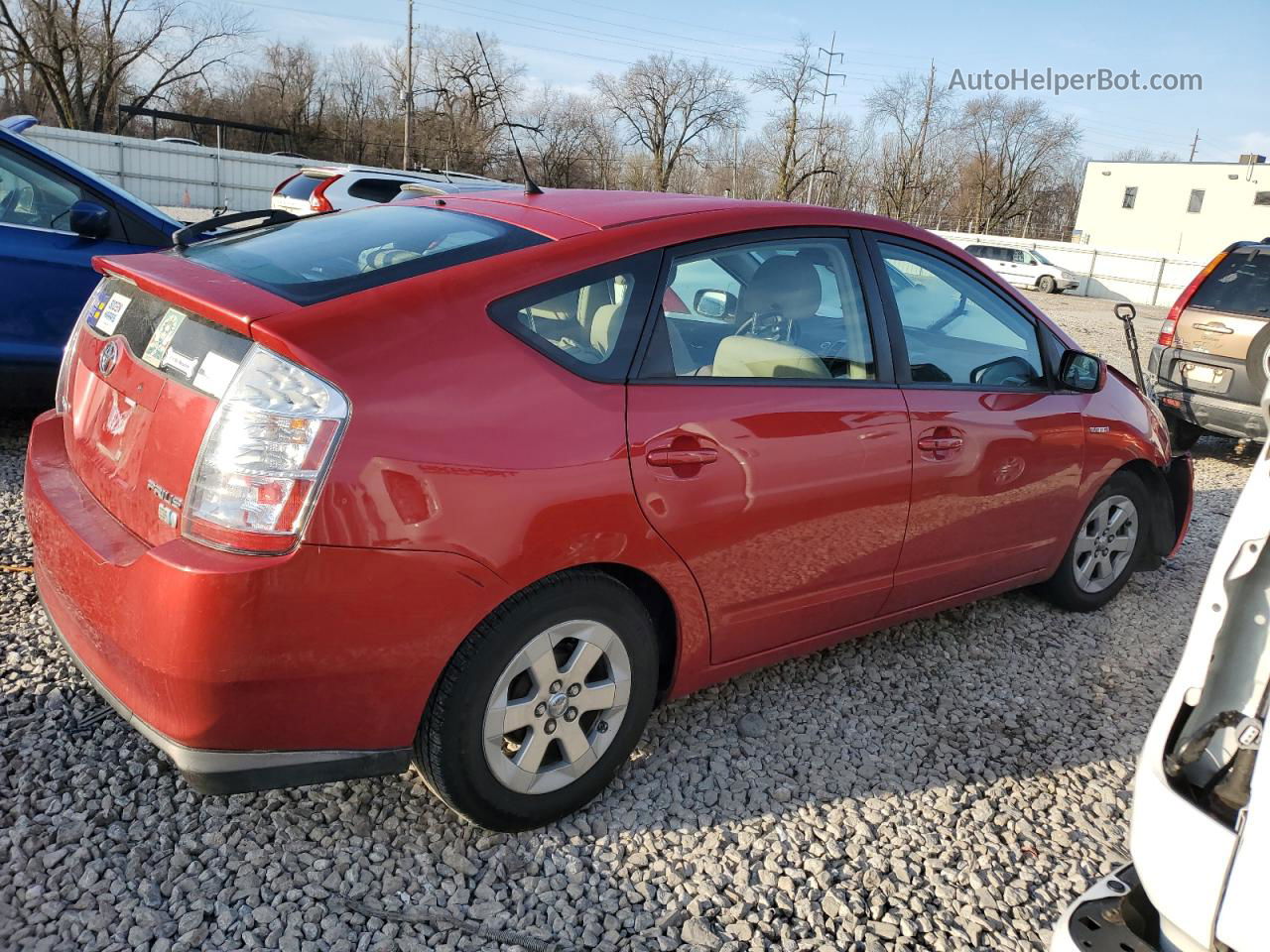 2008 Toyota Prius  Red vin: JTDKB20U683456600