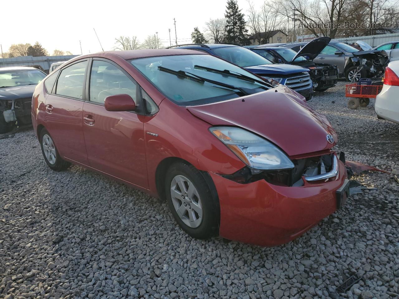 2008 Toyota Prius  Red vin: JTDKB20U683456600