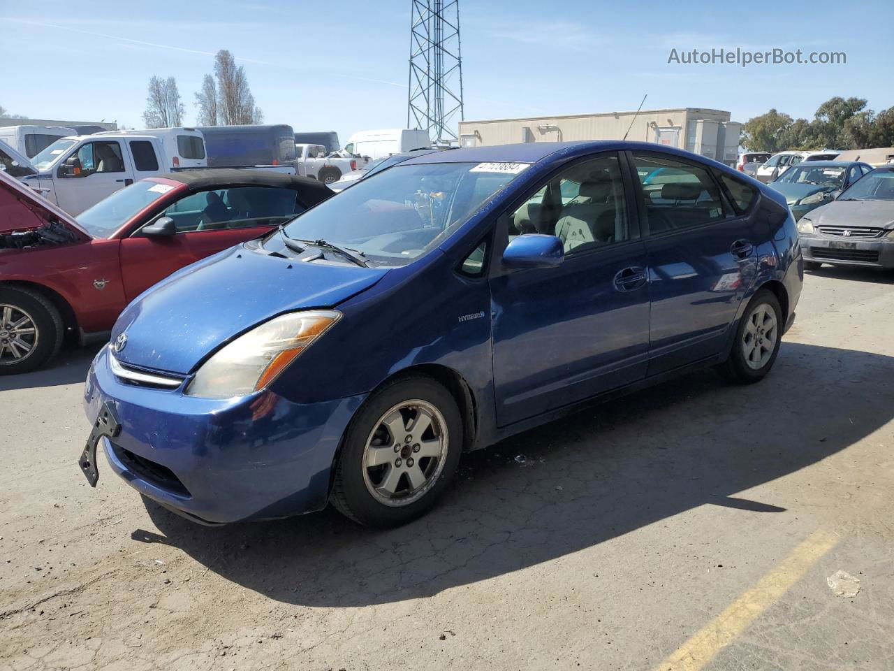 2008 Toyota Prius  Blue vin: JTDKB20U687751401