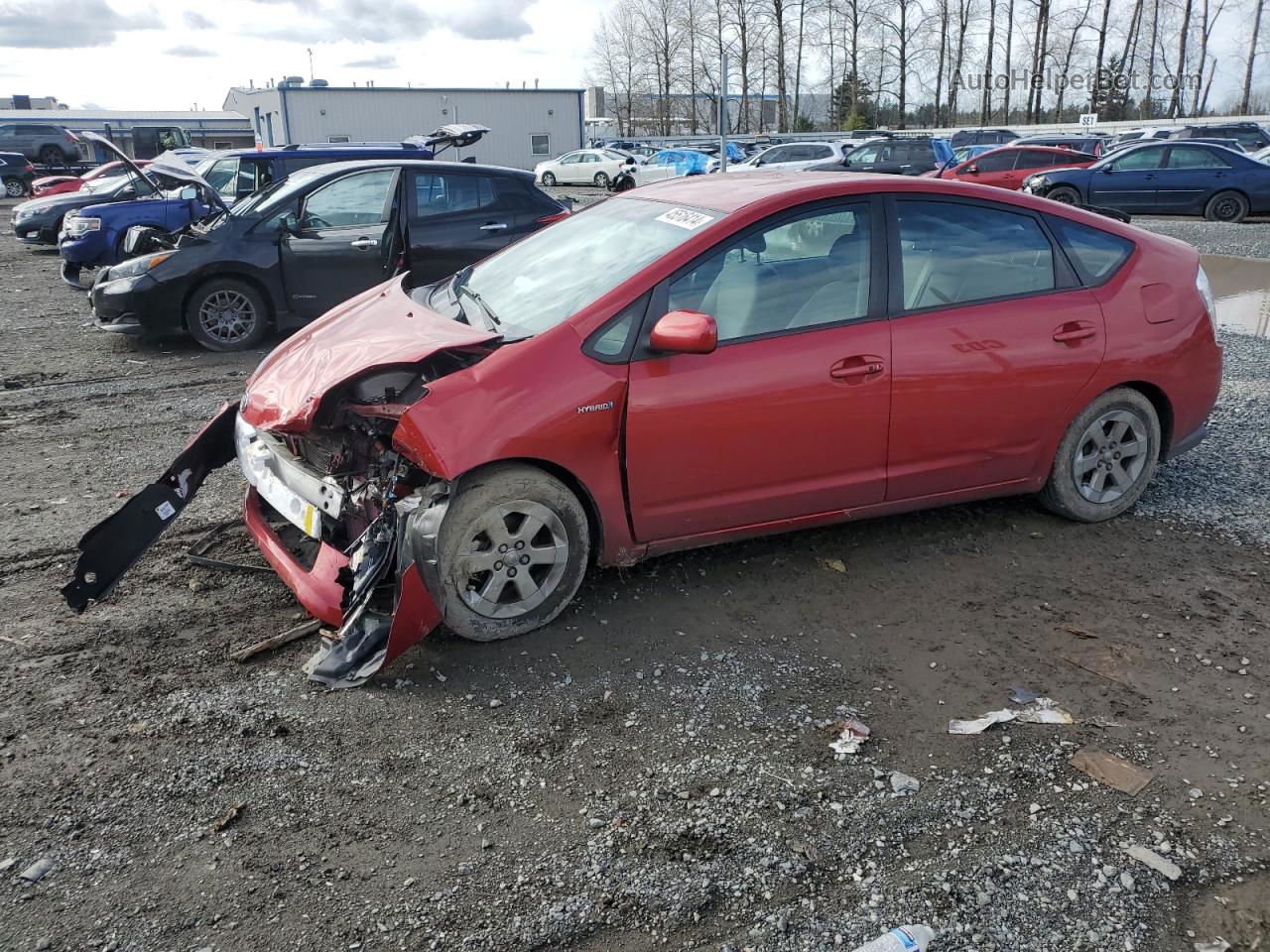 2007 Toyota Prius  Red vin: JTDKB20U773206300