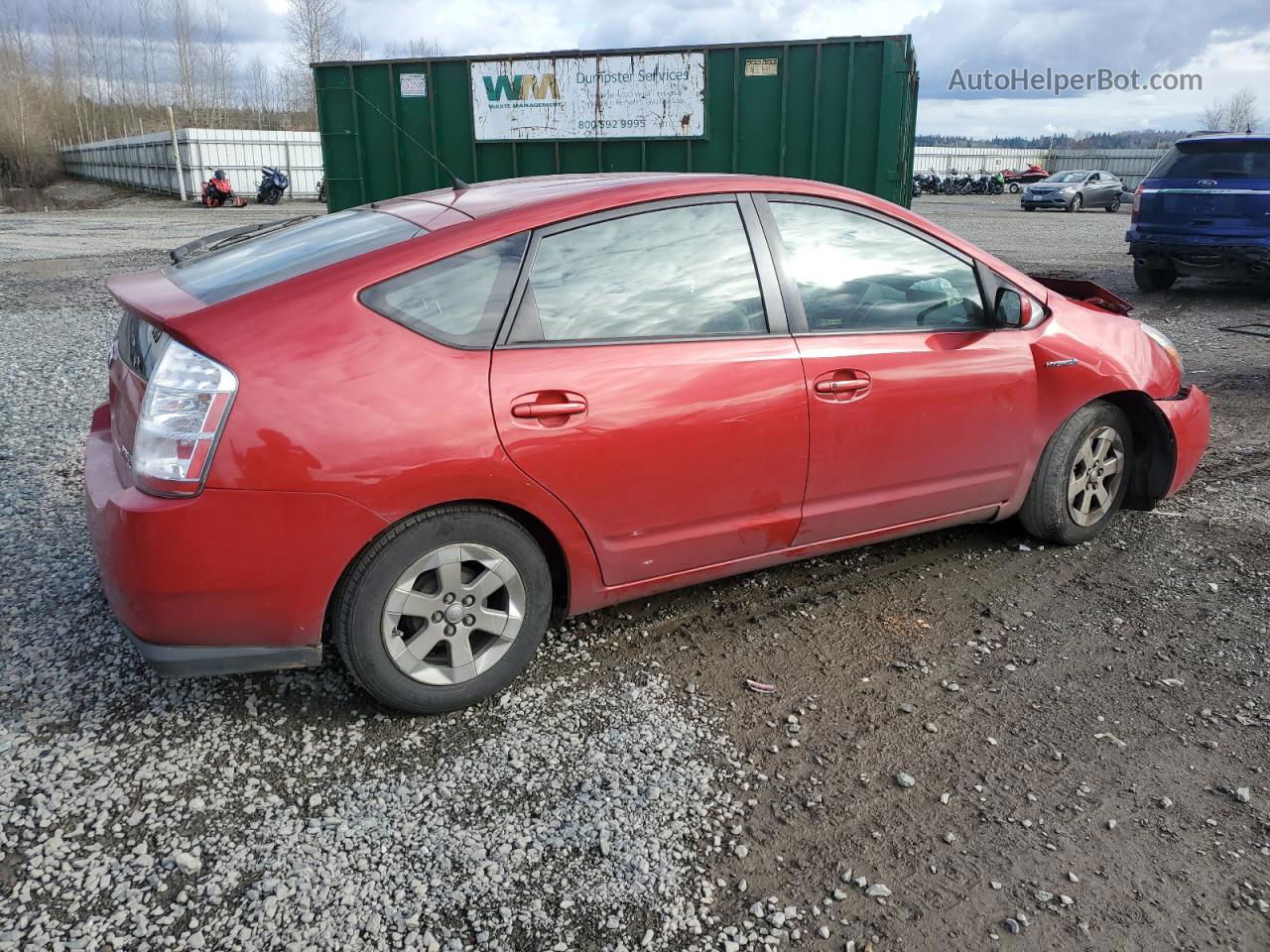 2007 Toyota Prius  Red vin: JTDKB20U773206300