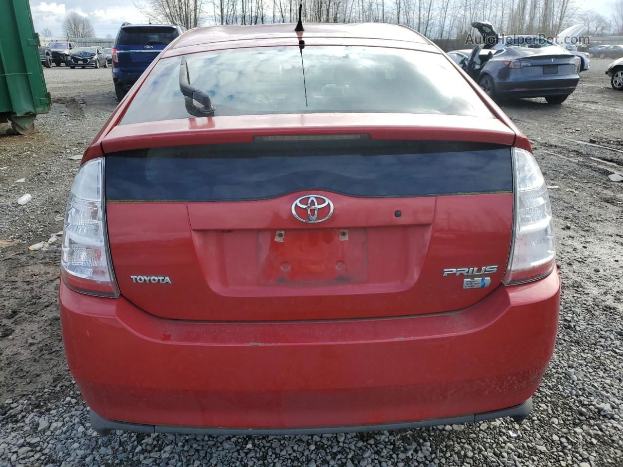 2007 Toyota Prius  Красный vin: JTDKB20U773206300