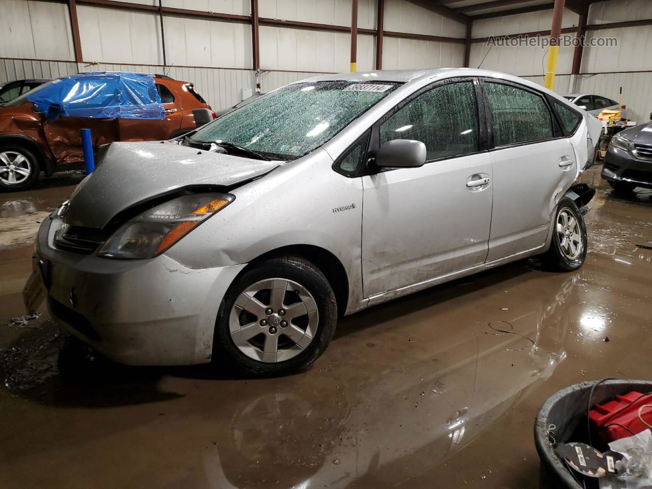 2007 Toyota Prius  Серебряный vin: JTDKB20U877088797