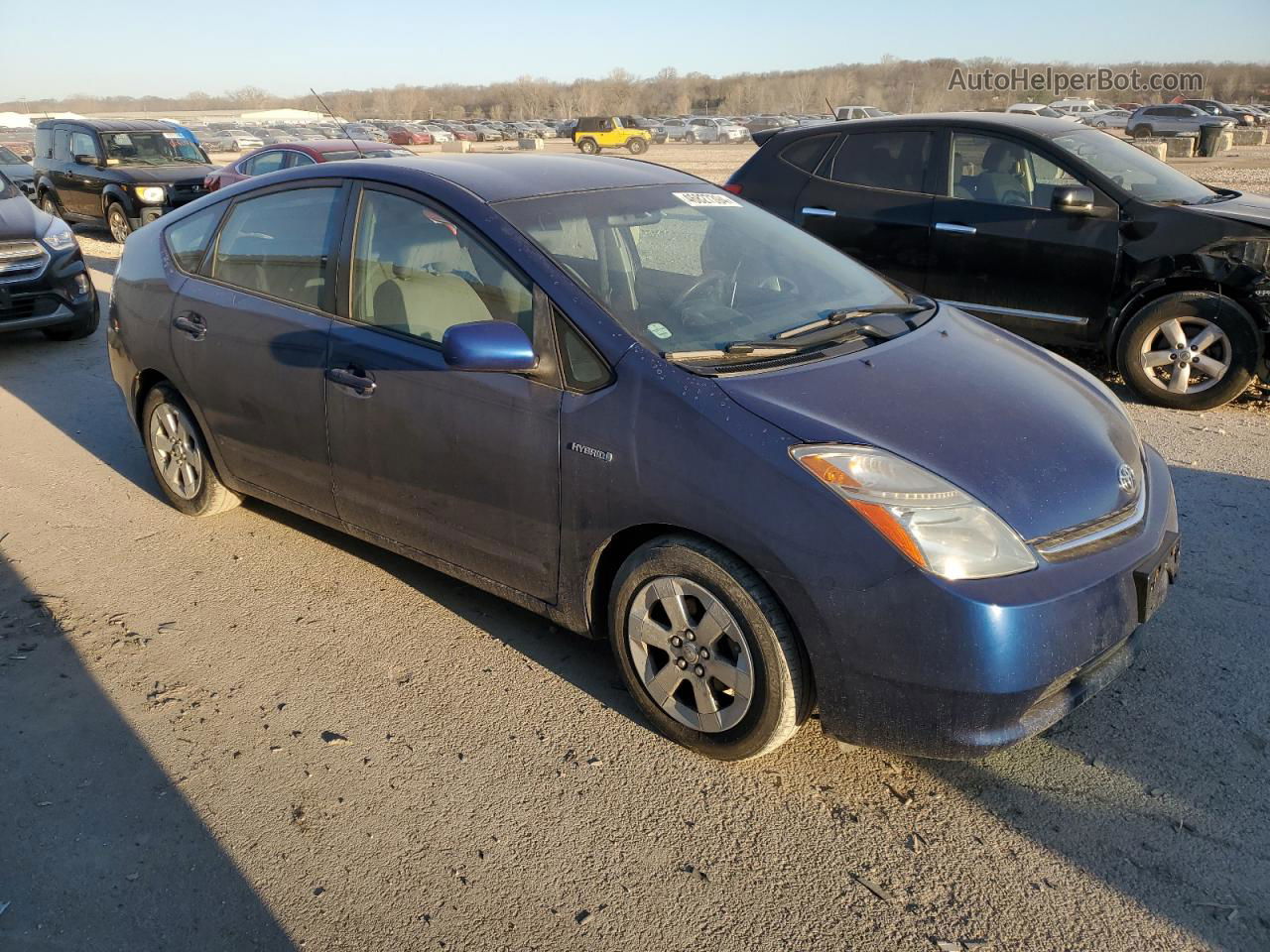 2008 Toyota Prius Blue vin: JTDKB20U887806124