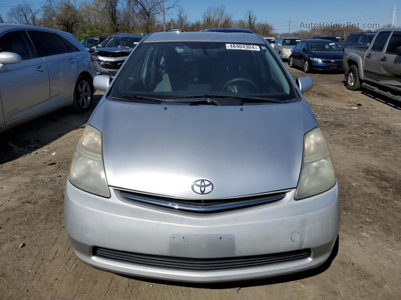 2007 Toyota Prius  Серебряный vin: JTDKB20U977679866