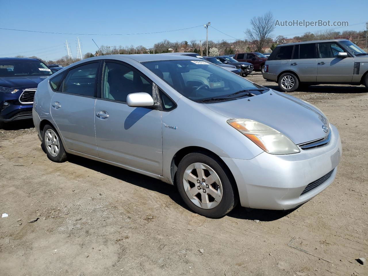 2007 Toyota Prius  Silver vin: JTDKB20U977679866