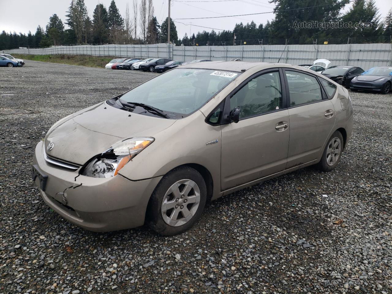 2008 Toyota Prius  Beige vin: JTDKB20U983370164