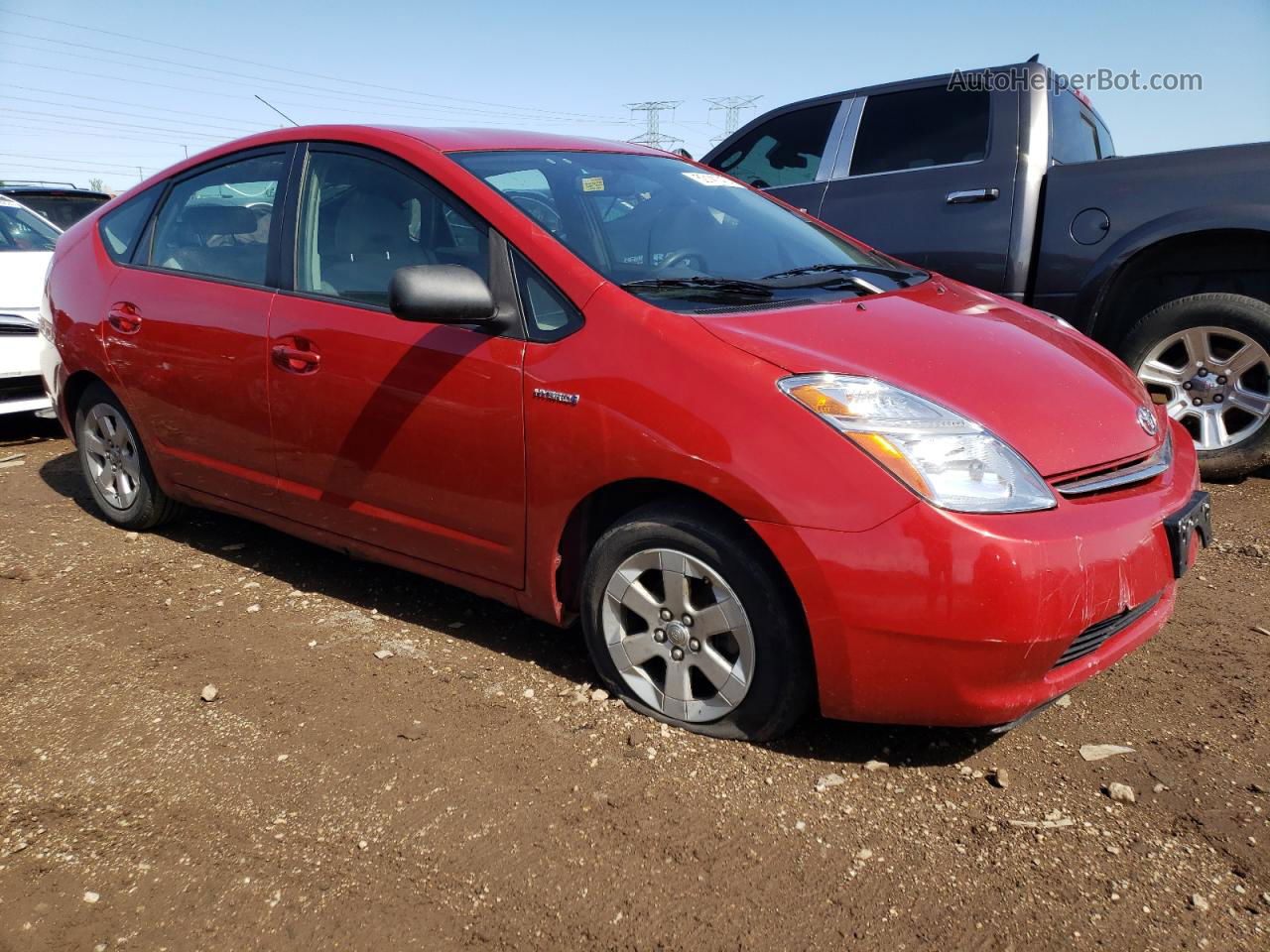 2007 Toyota Prius  Red vin: JTDKB20UX77577704