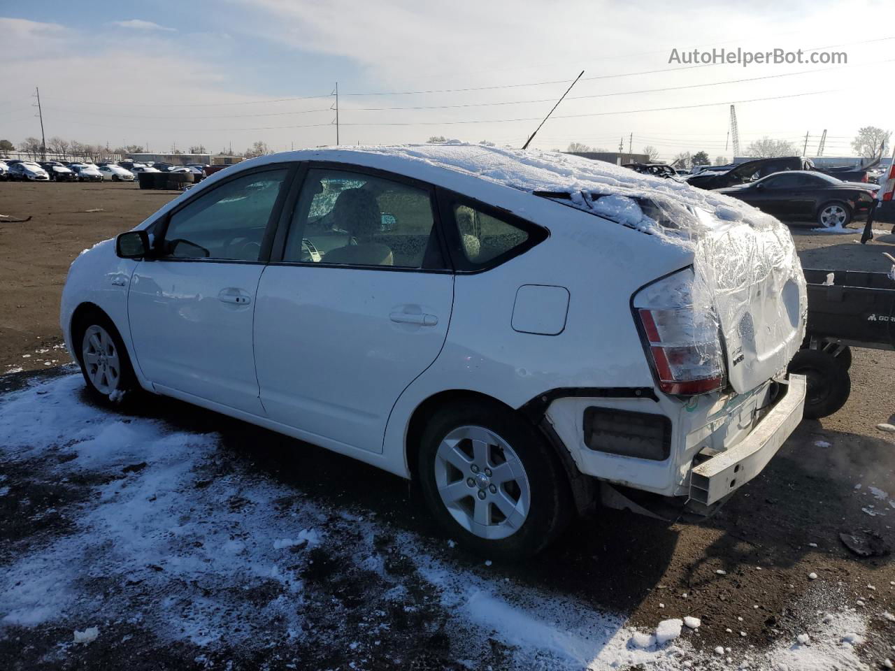 2007 Toyota Prius  White vin: JTDKB20UX77634340