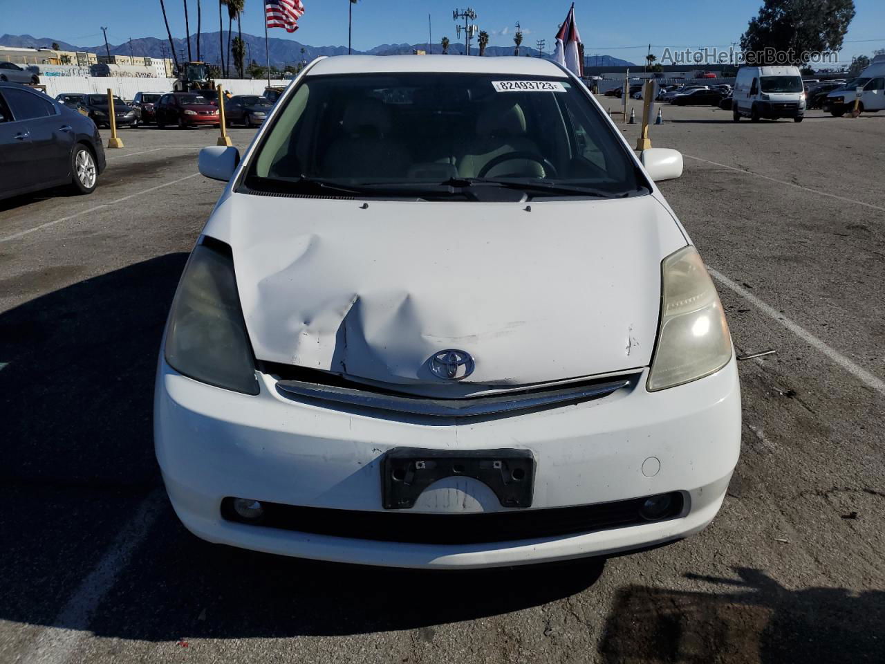 2008 Toyota Prius  White vin: JTDKB20UX83458723