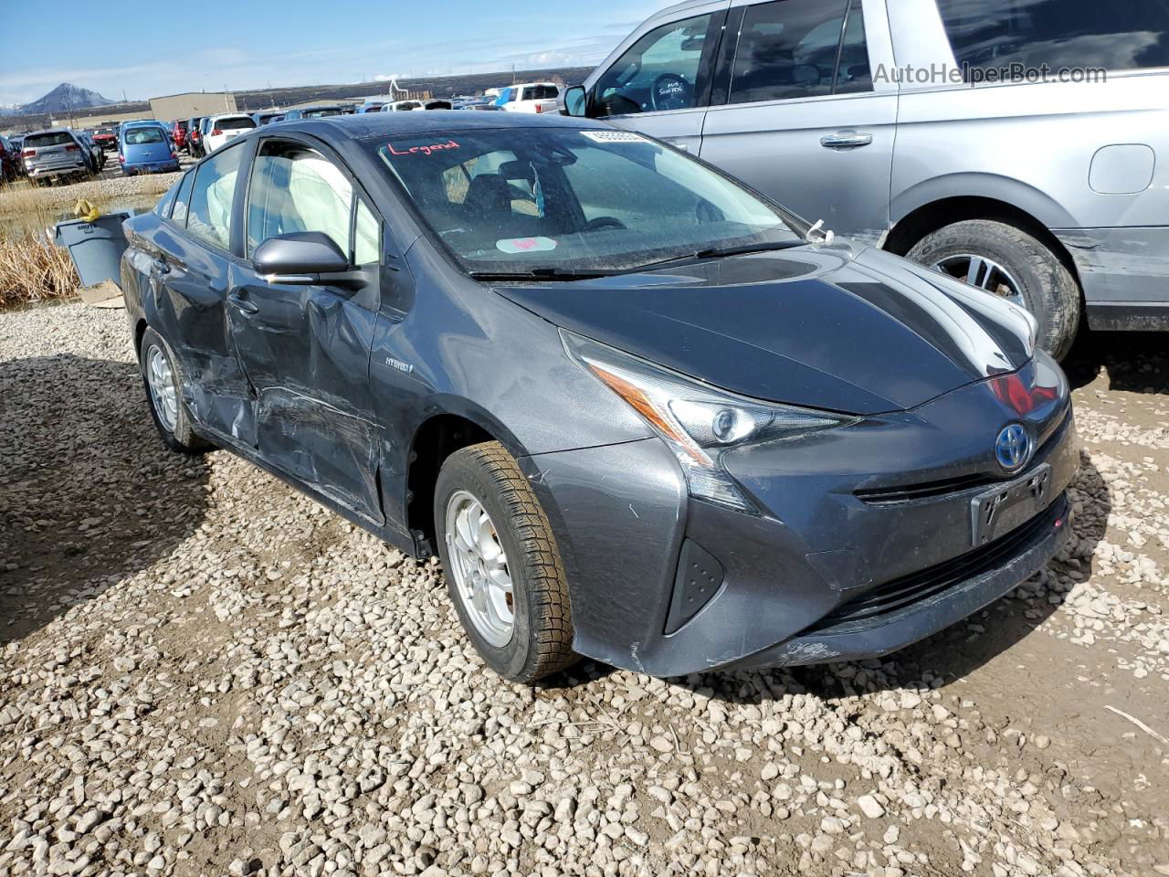 2017 Toyota Prius  Серый vin: JTDKBRFU0H3036850