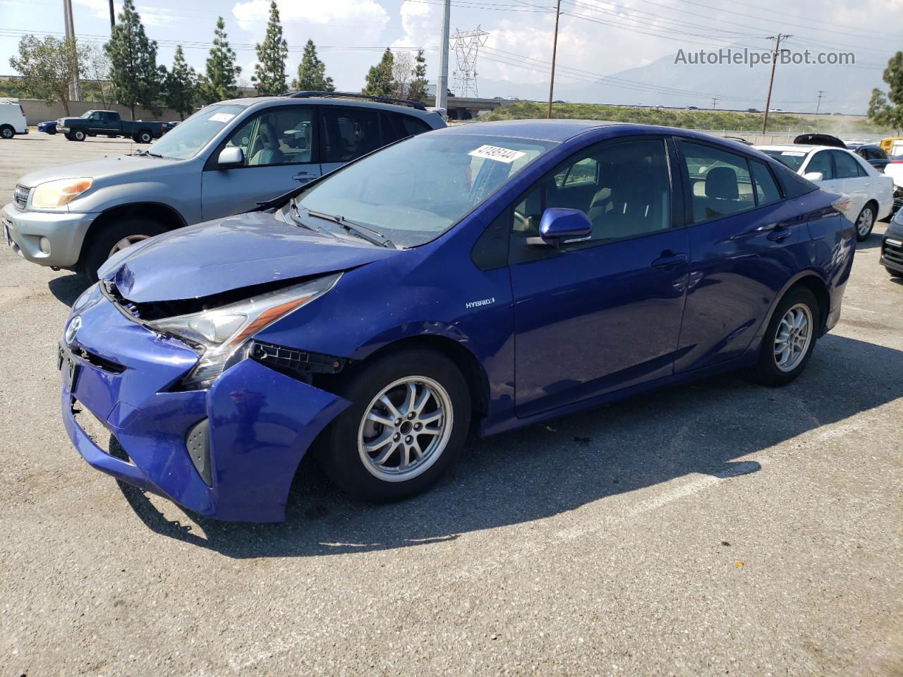 2016 Toyota Prius  Blue vin: JTDKBRFU1G3524381