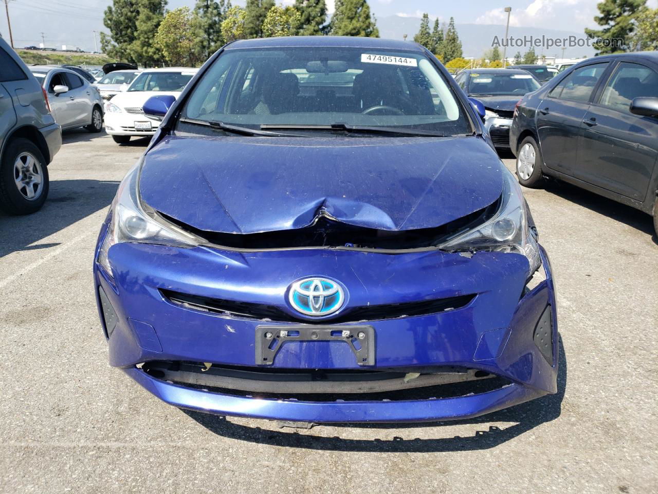 2016 Toyota Prius  Blue vin: JTDKBRFU1G3524381