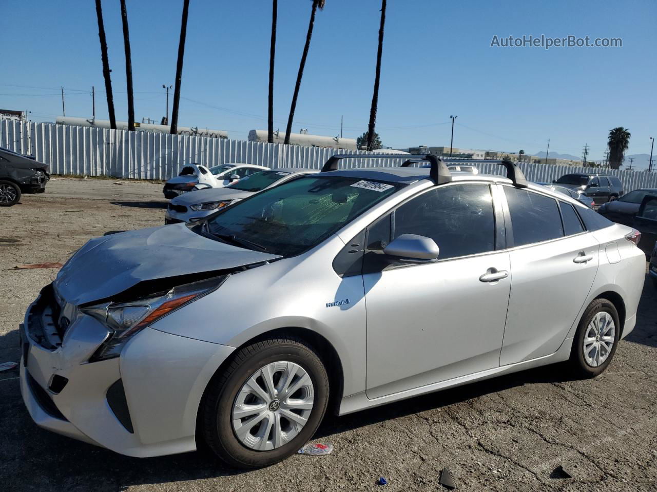 2017 Toyota Prius  Silver vin: JTDKBRFU4H3040108