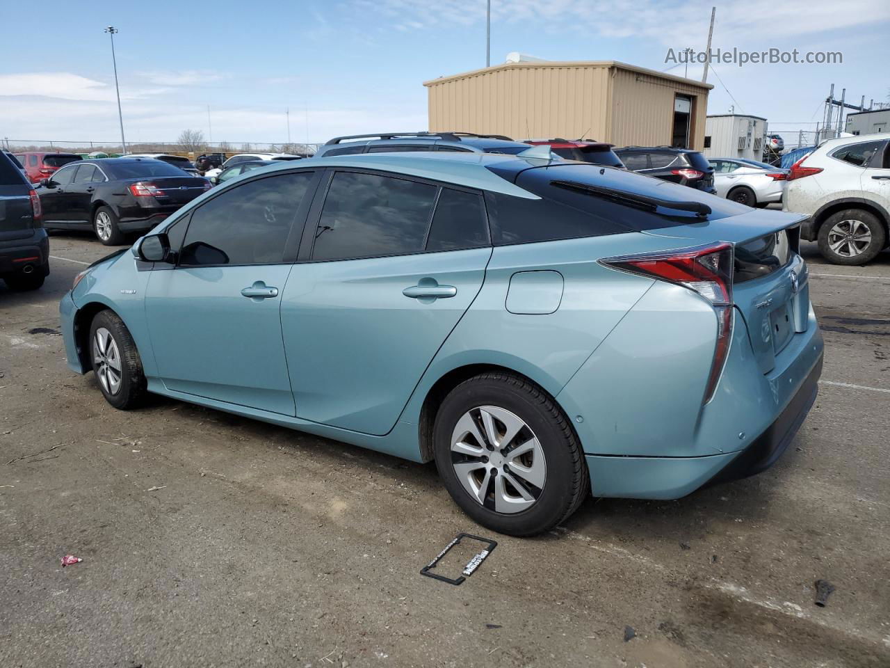 2017 Toyota Prius  Синий vin: JTDKBRFU4H3041341