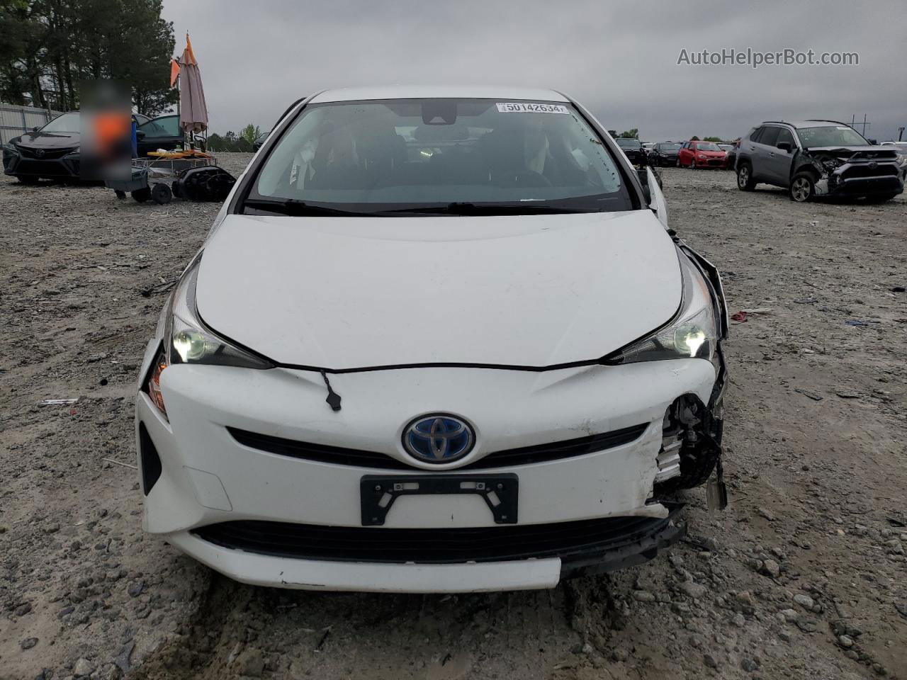 2017 Toyota Prius  Белый vin: JTDKBRFU5H3038691