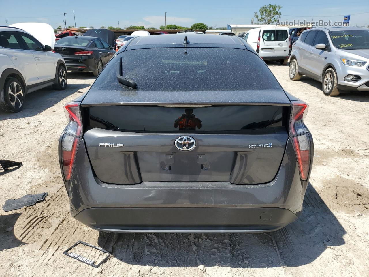 2016 Toyota Prius  Gray vin: JTDKBRFU6G3022711