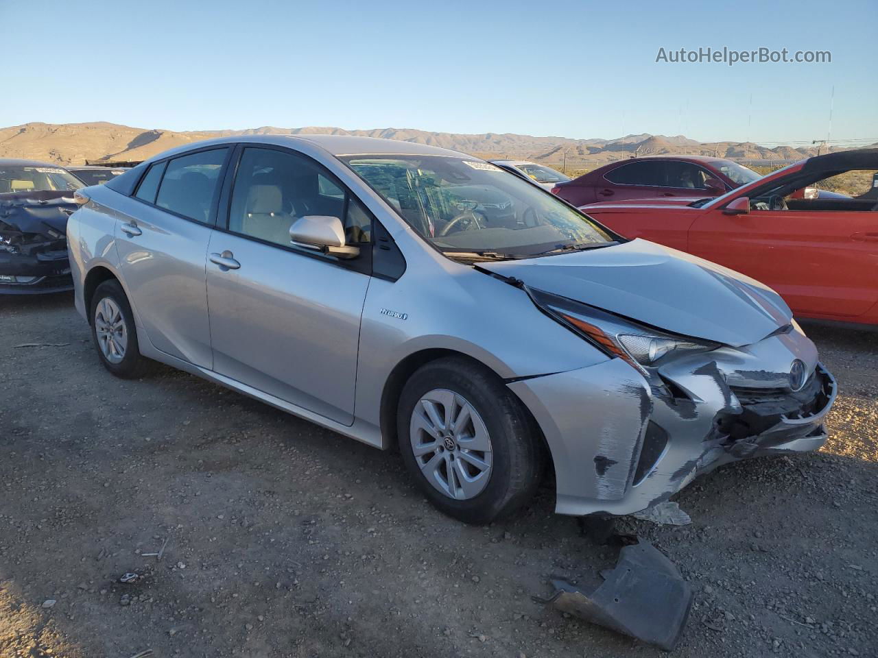 2017 Toyota Prius  Серый vin: JTDKBRFU6H3028803